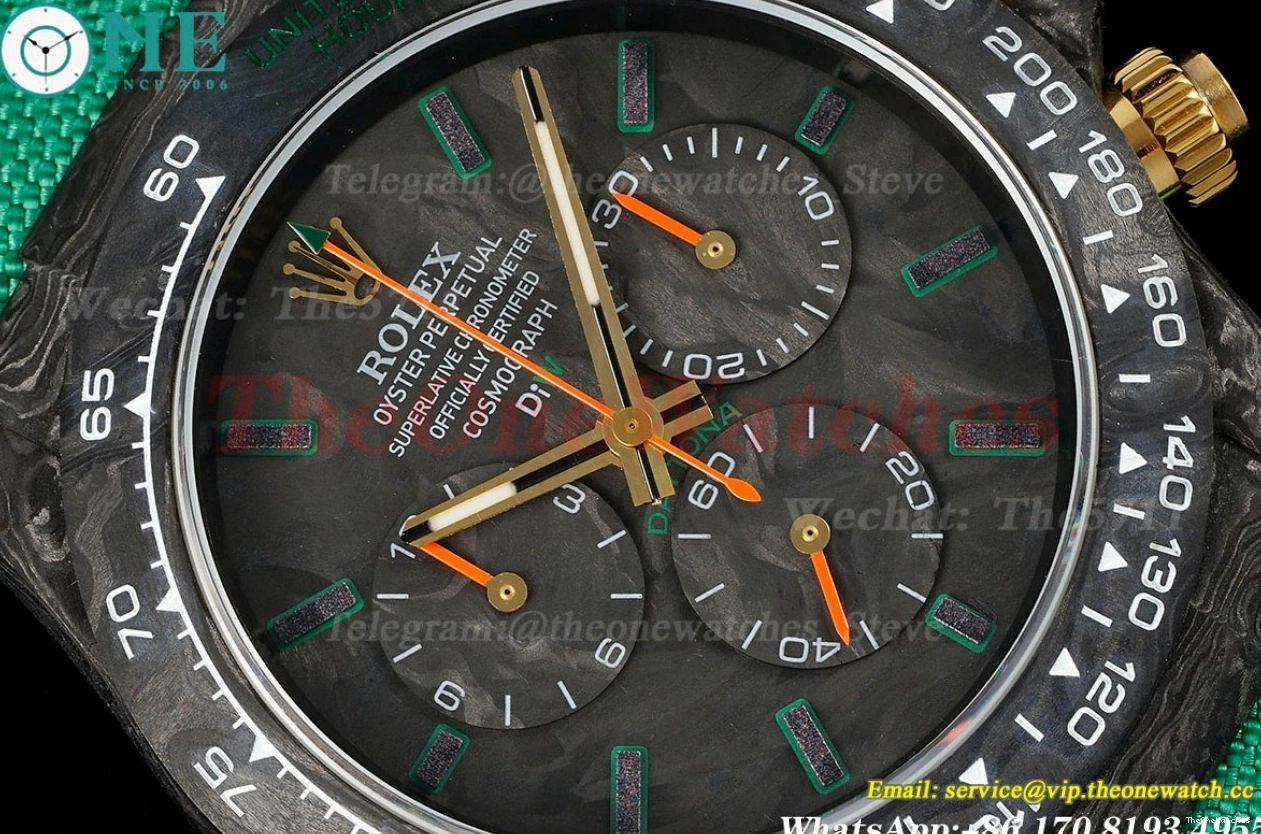 Black NY Daytona Diw Carbon Black 40mm DD4130 N6F 0410